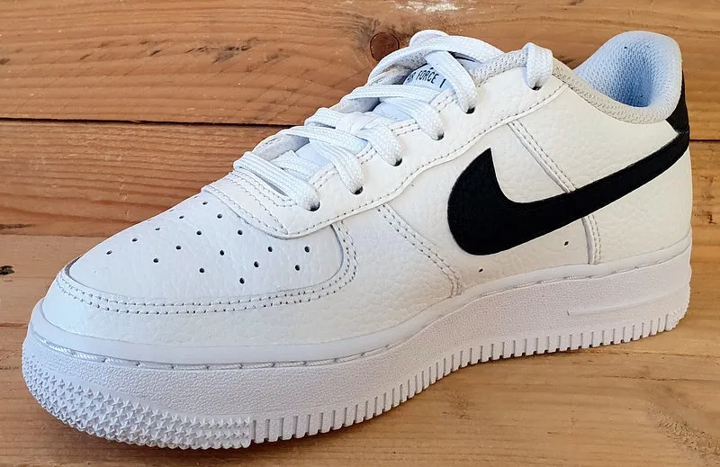 Nike Air Force 1 Low GS Leather Trainers UK4.5/US5Y/E37.5 CT3839-100 White/Black