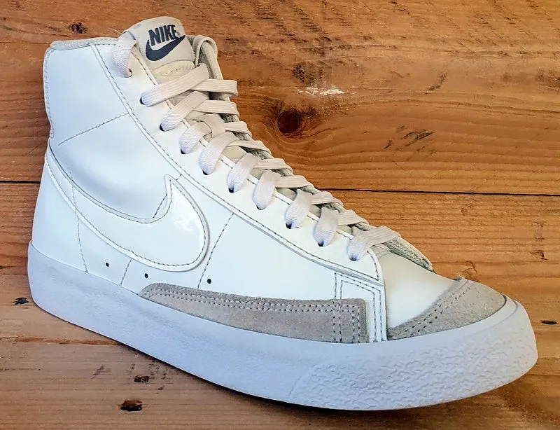 Nike Blazer Mid 77 GS Leather Trainers UK5.5/US6Y/EU38.5 DA4086-104 White Light