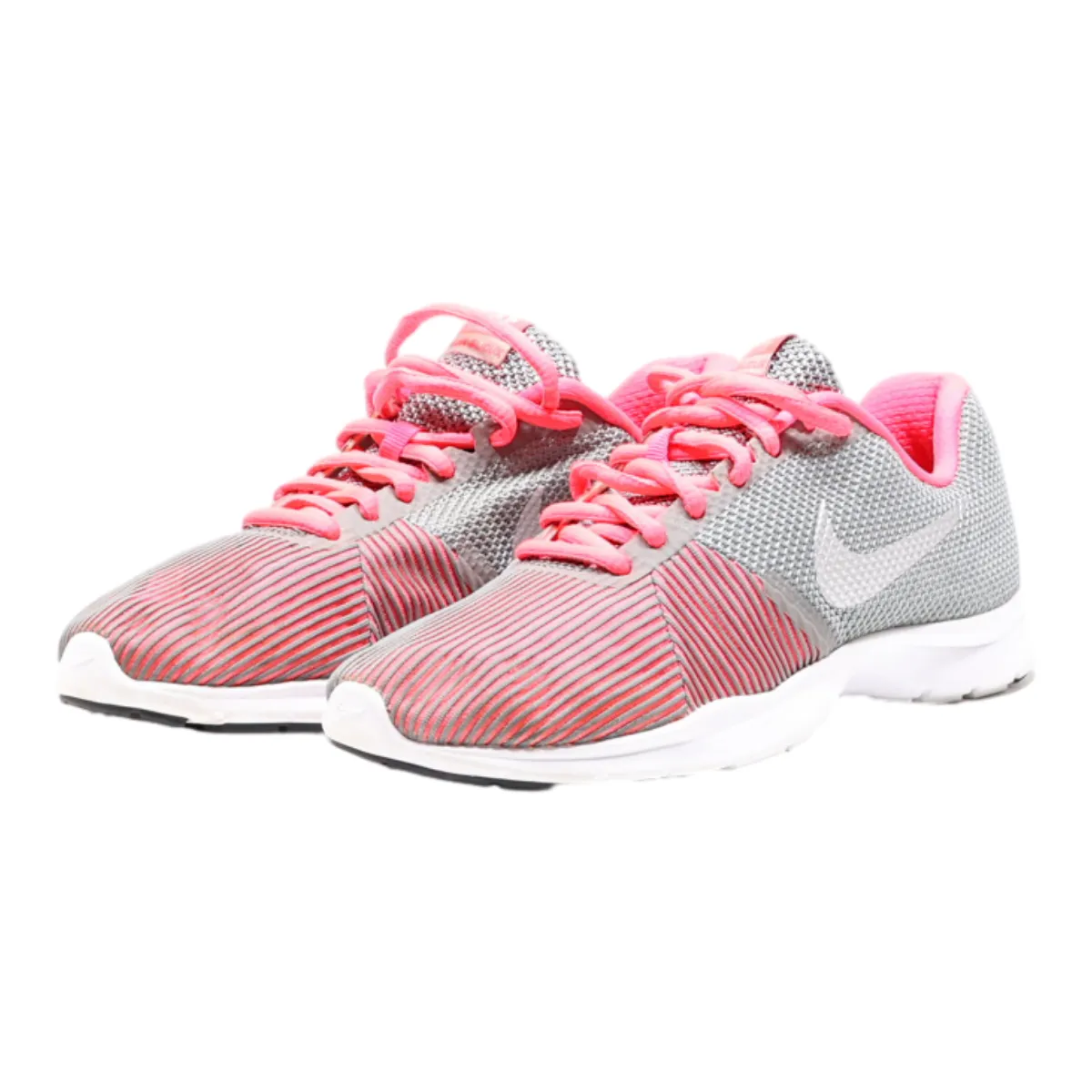 NIKE Low Top Trainers Grey Synthetic Womens UK 4