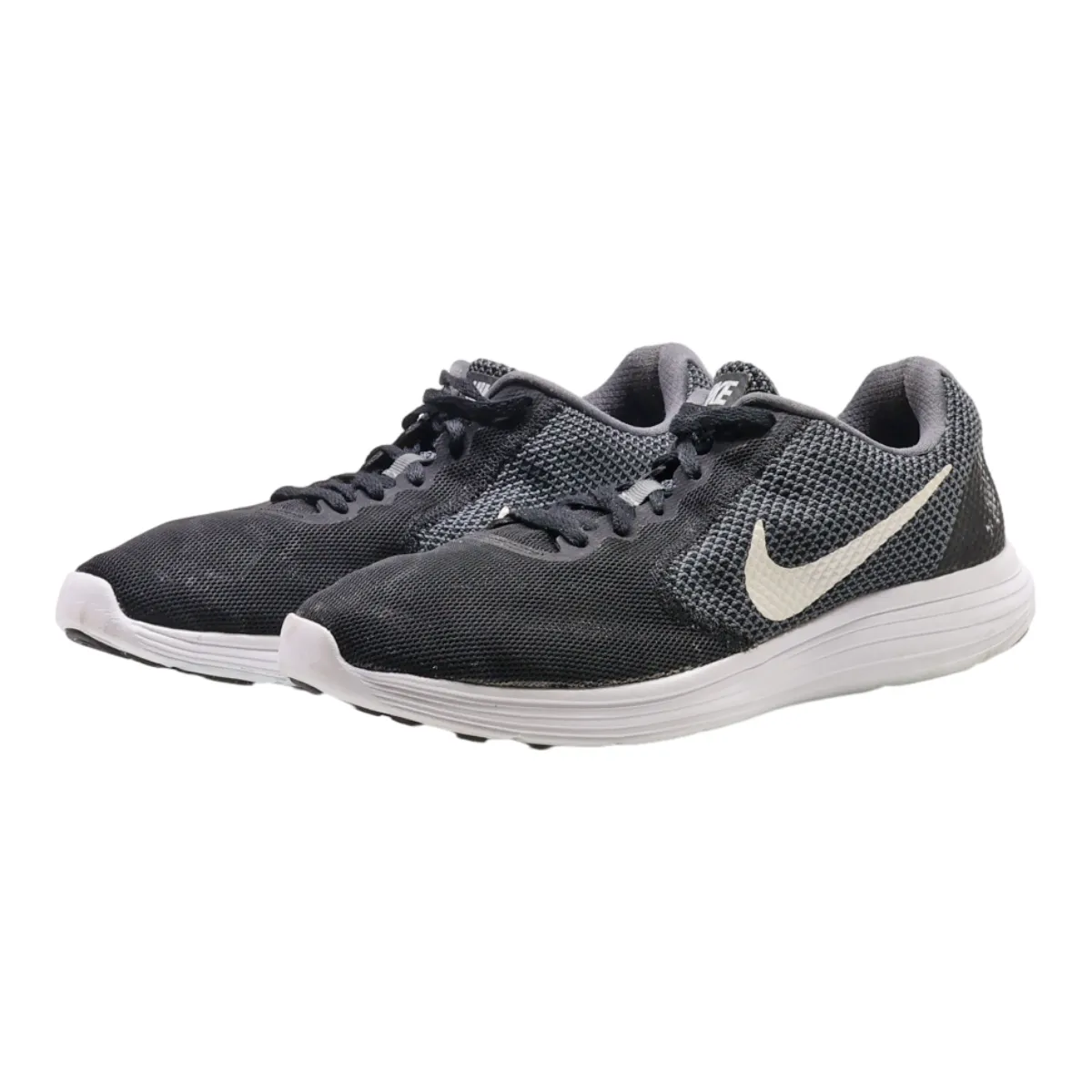 NIKE Revolution 3 Sneaker Trainers Grey Synthetic Mens UK 8