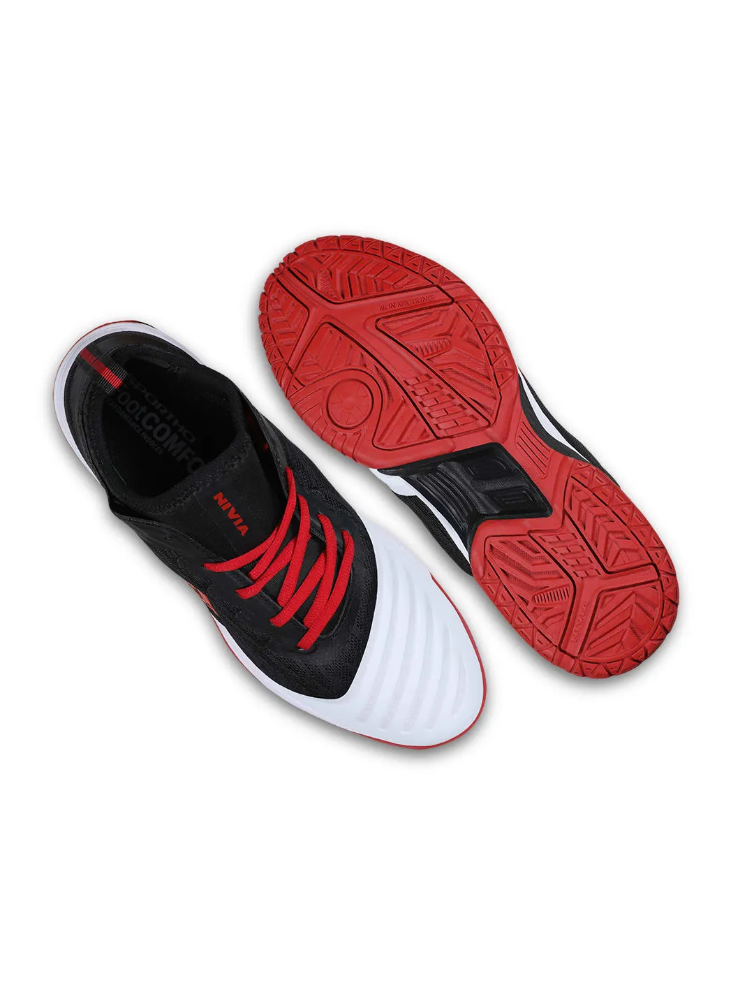 NIVIA Men Zeal 2.0: The Perfect Tennis Court (Black)