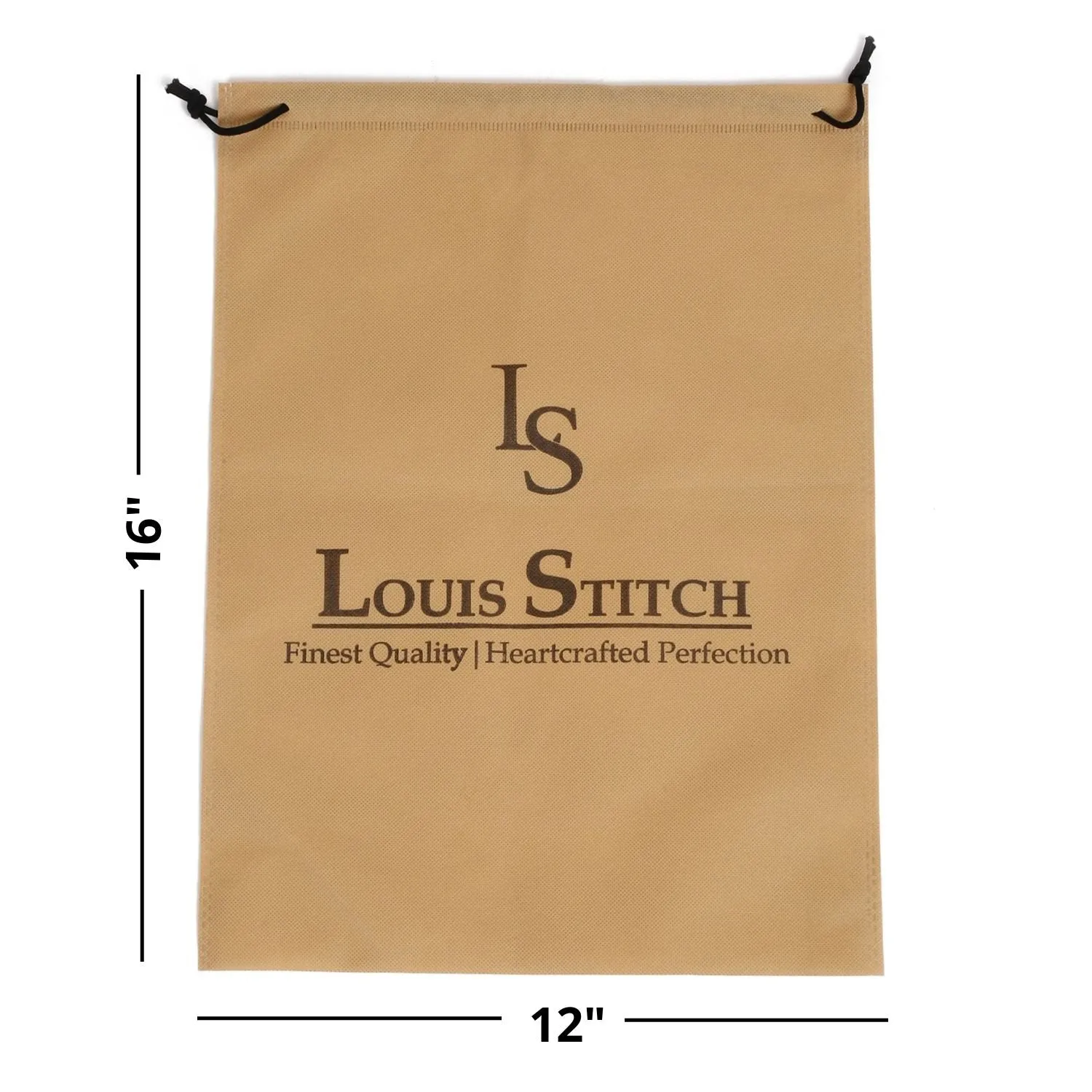 Non Woven Shoe Bag Pack Of  12 Black See-Thru & Beige Plain