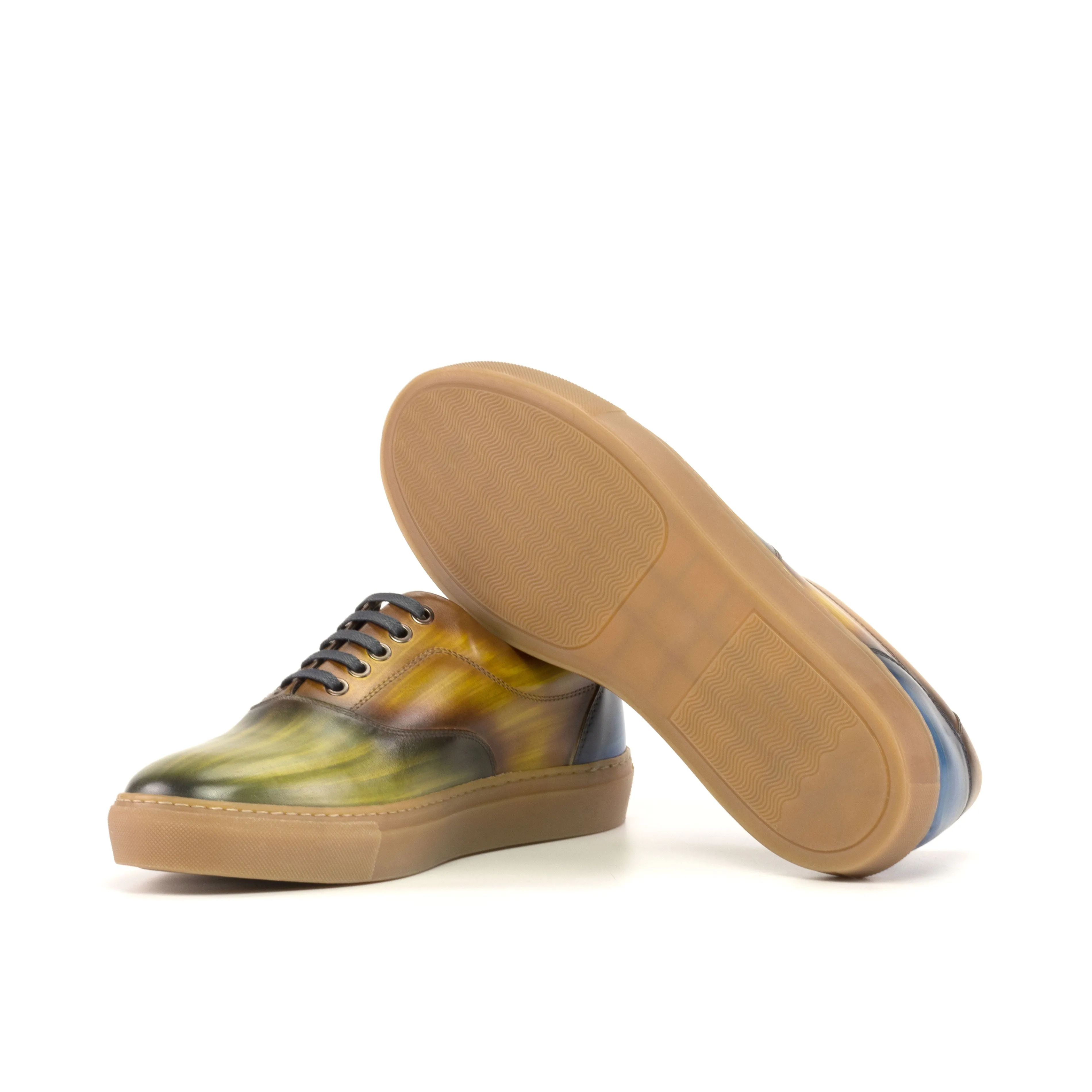 Patina Sneakers For Men and Women, Luxury Leather Sneakers, Plus Size Sneakers