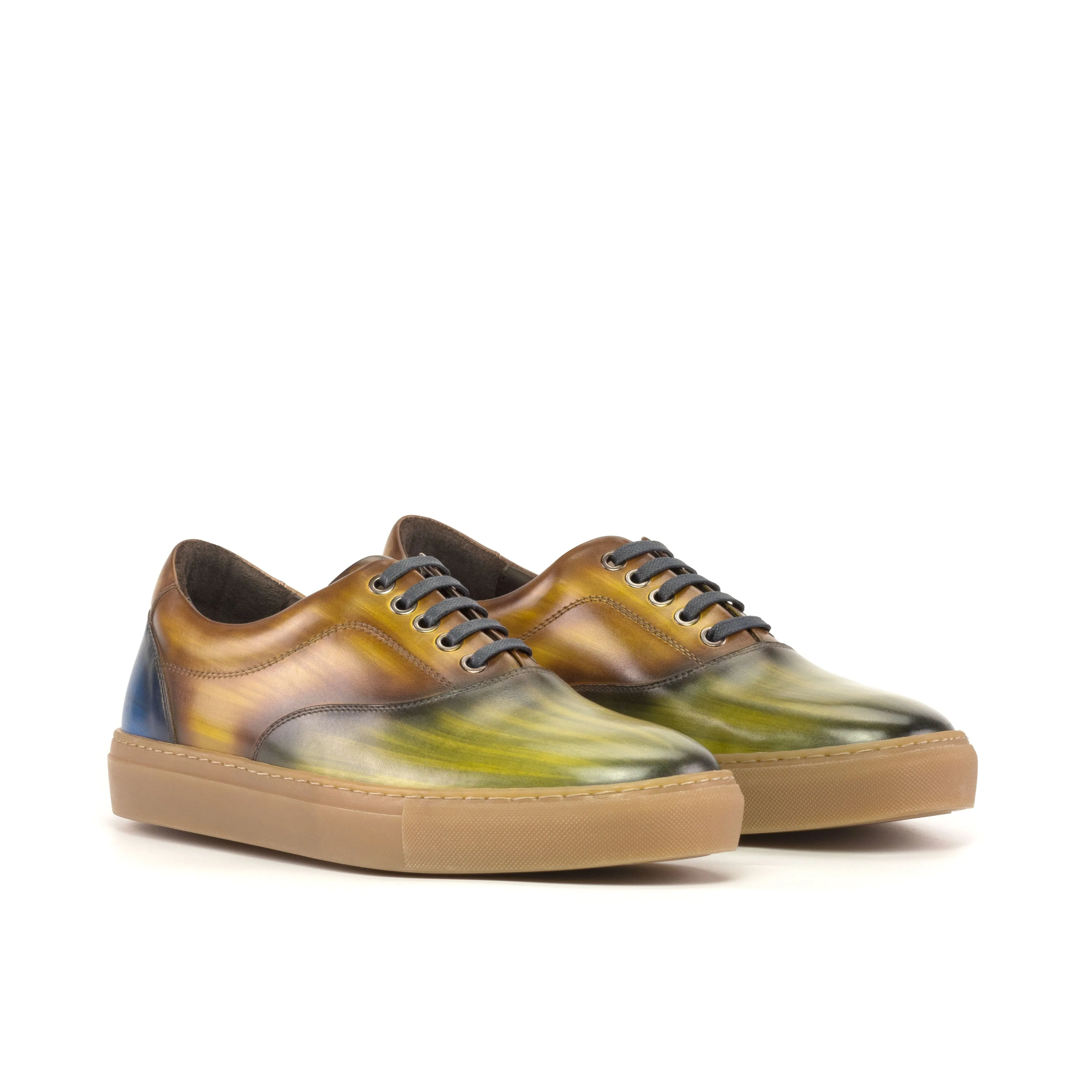 Patina Sneakers For Men and Women, Luxury Leather Sneakers, Plus Size Sneakers