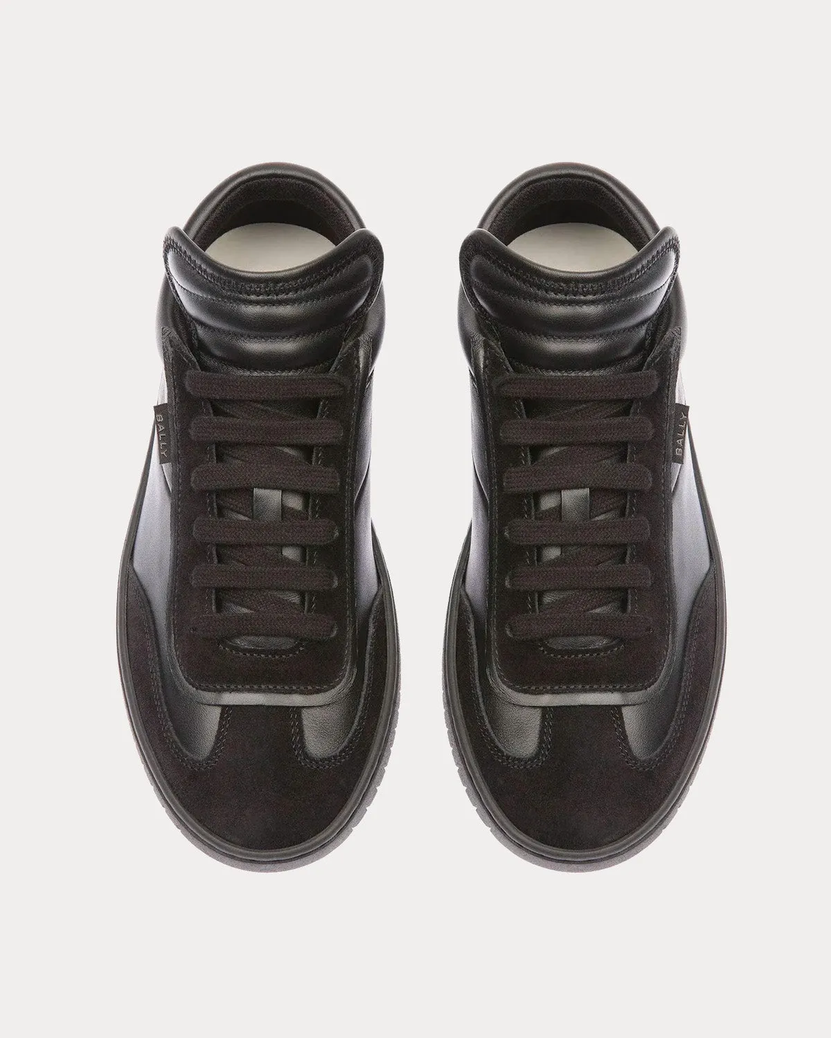 Player Leather & Suede Black Low Top Sneakers