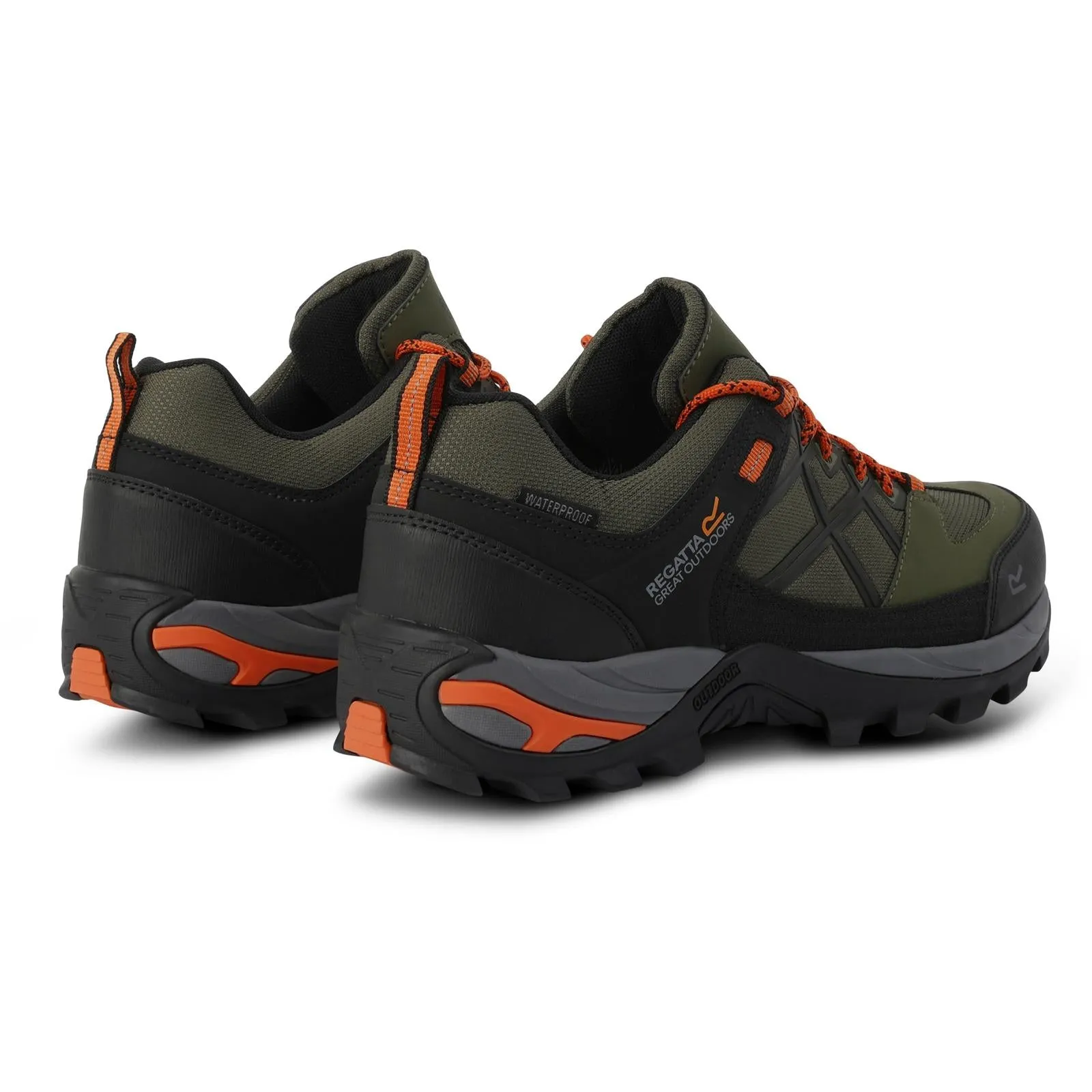 Regatta Mens Samaris III Waterproof Walking Shoes - Black/Granit