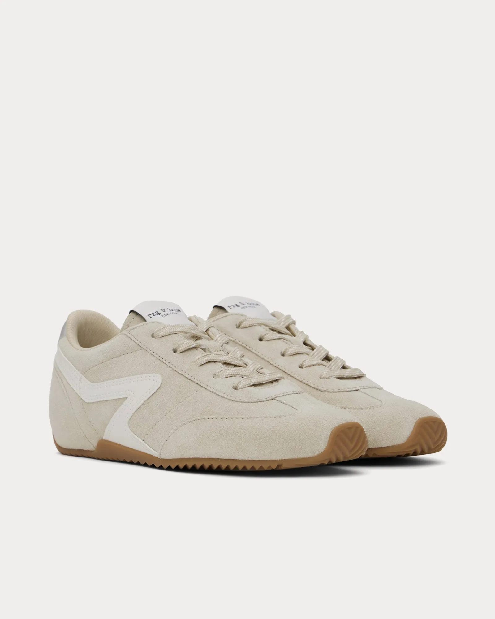 Retro Runner Ultra Slim Suede Macadamia Low Top Sneakers
