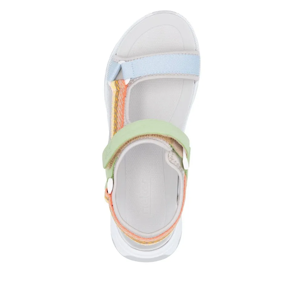Rieker Evolution W3151-90 Sporty Walker Sandal Multicolour