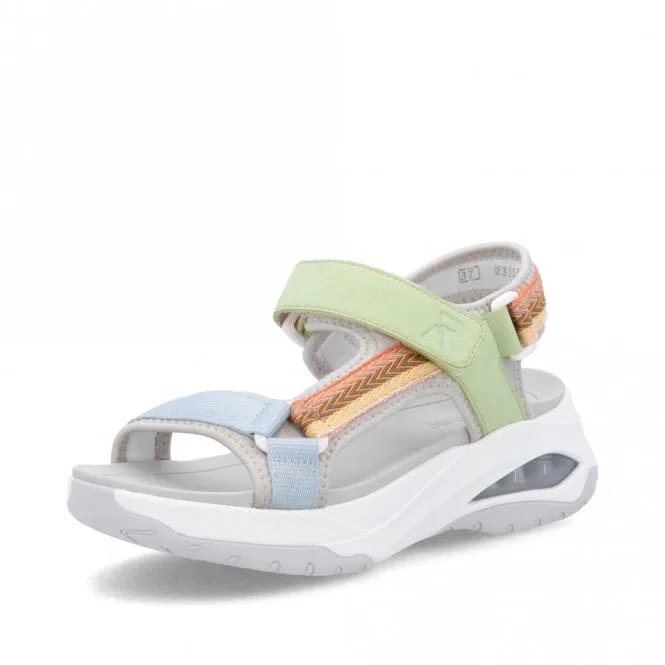 Rieker Evolution W3151-90 Sporty Walker Sandal Multicolour