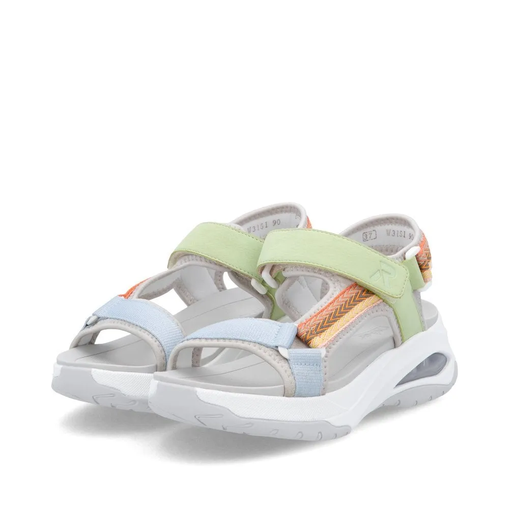 Rieker Evolution W3151-90 Sporty Walker Sandal Multicolour
