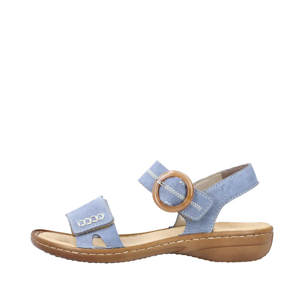 Rieker women Blue sandal 608Z3-14