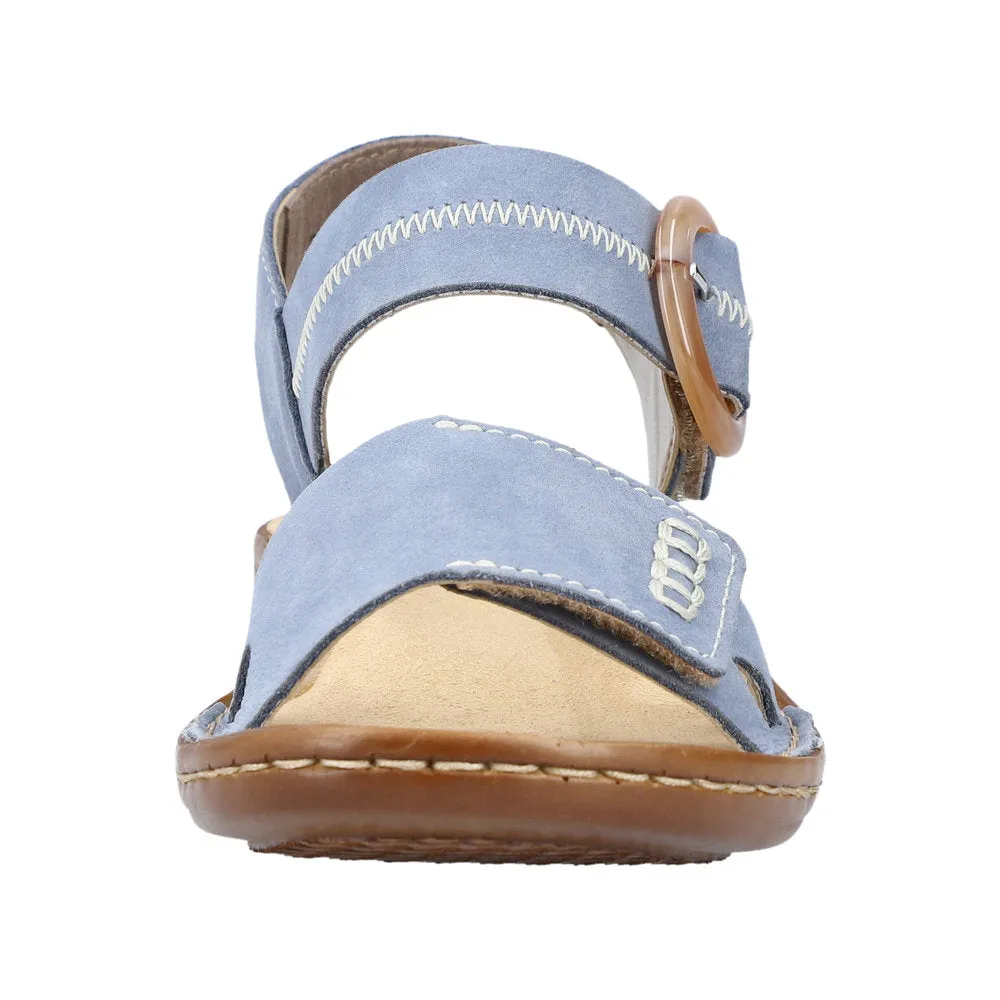 Rieker women Blue sandal 608Z3-14