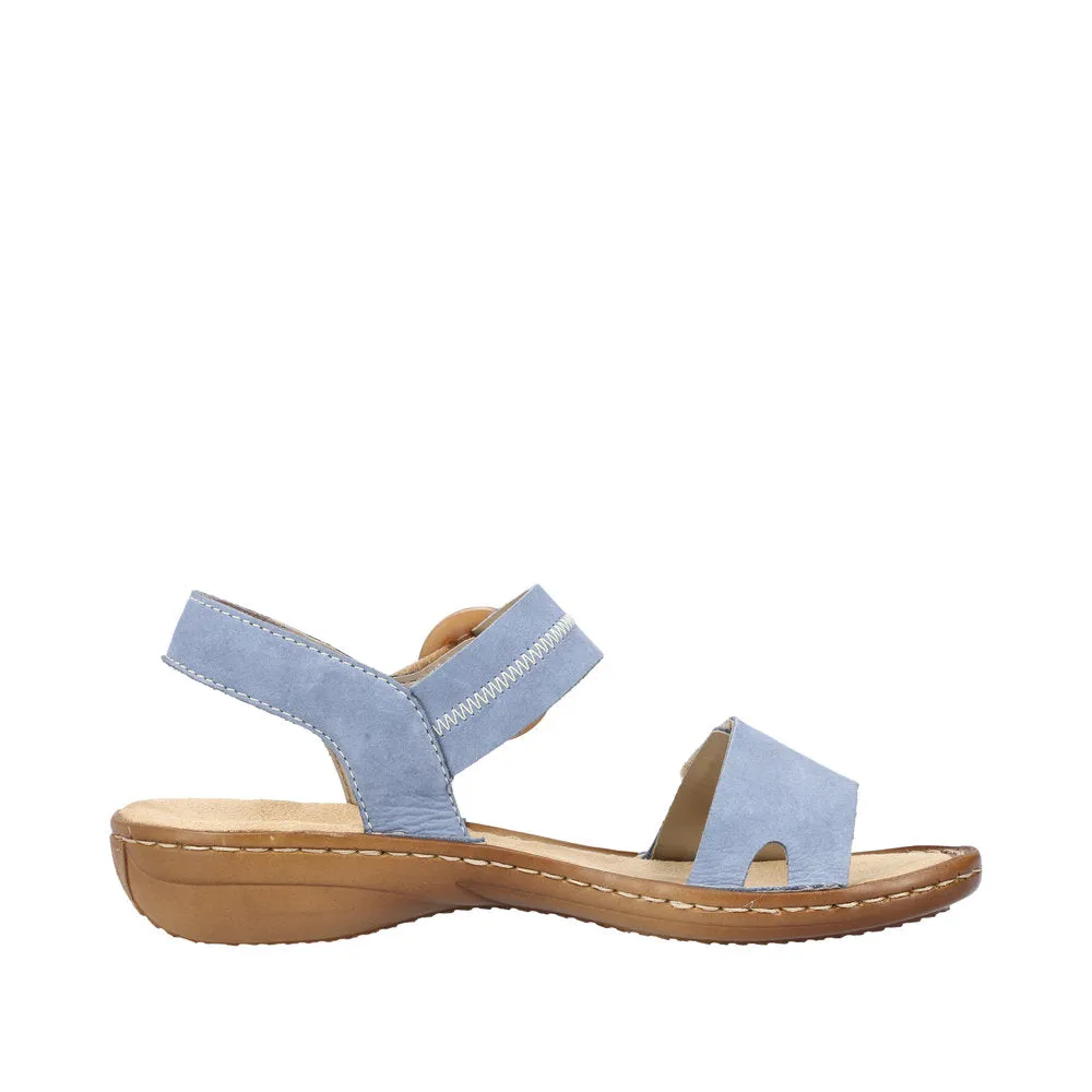 Rieker women Blue sandal 608Z3-14