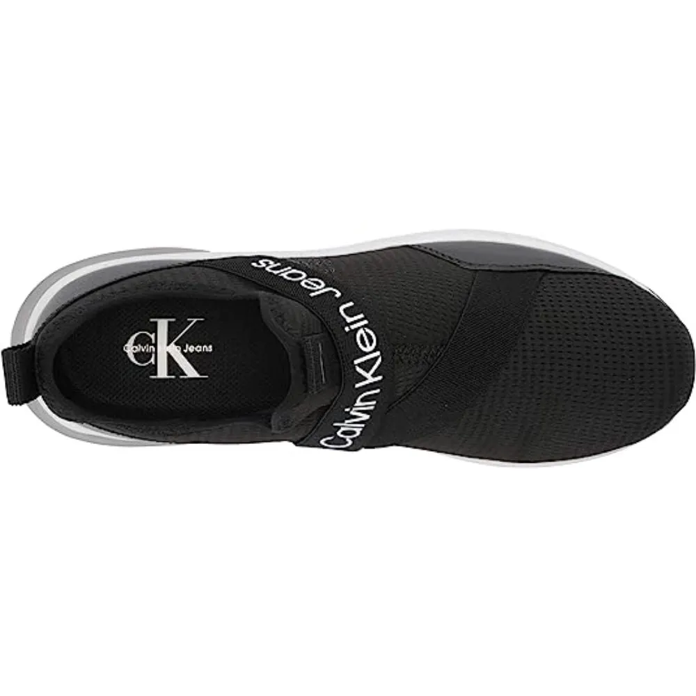Sadie Black Fabric Calvin Klein Ankle Sneaker