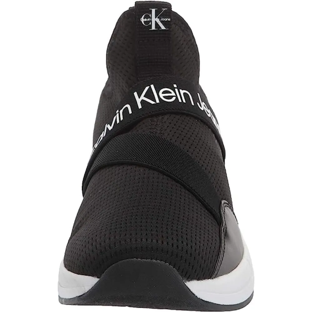 Sadie Black Fabric Calvin Klein Ankle Sneaker