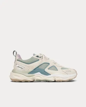Satellite Runner Off White / Green Low Top Sneakers