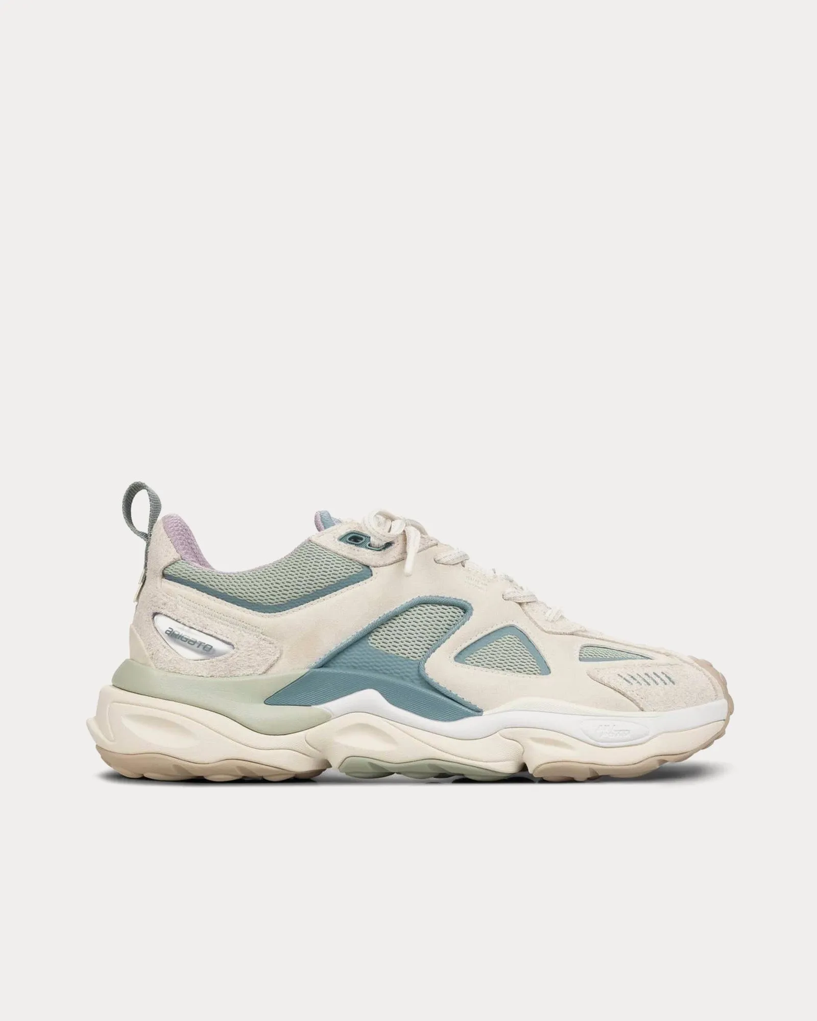 Satellite Runner Off White / Green Low Top Sneakers