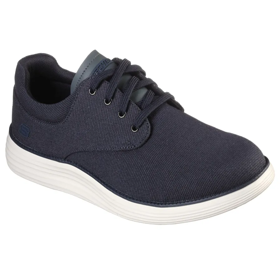 Skechers Mens Navy Canvas Memory Foam Trainer BURBANK 204083