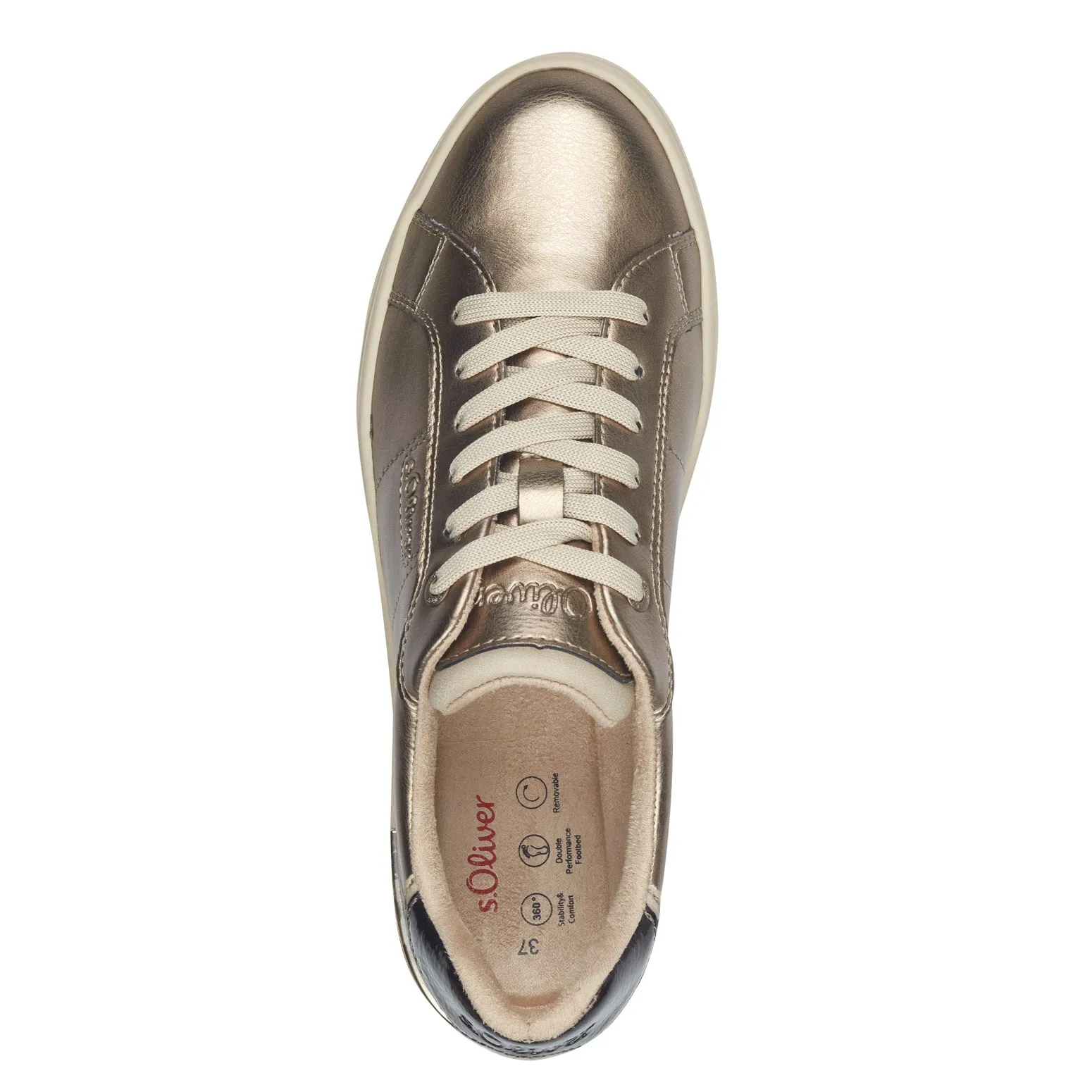 S.Oliver Court Trainers Pewter