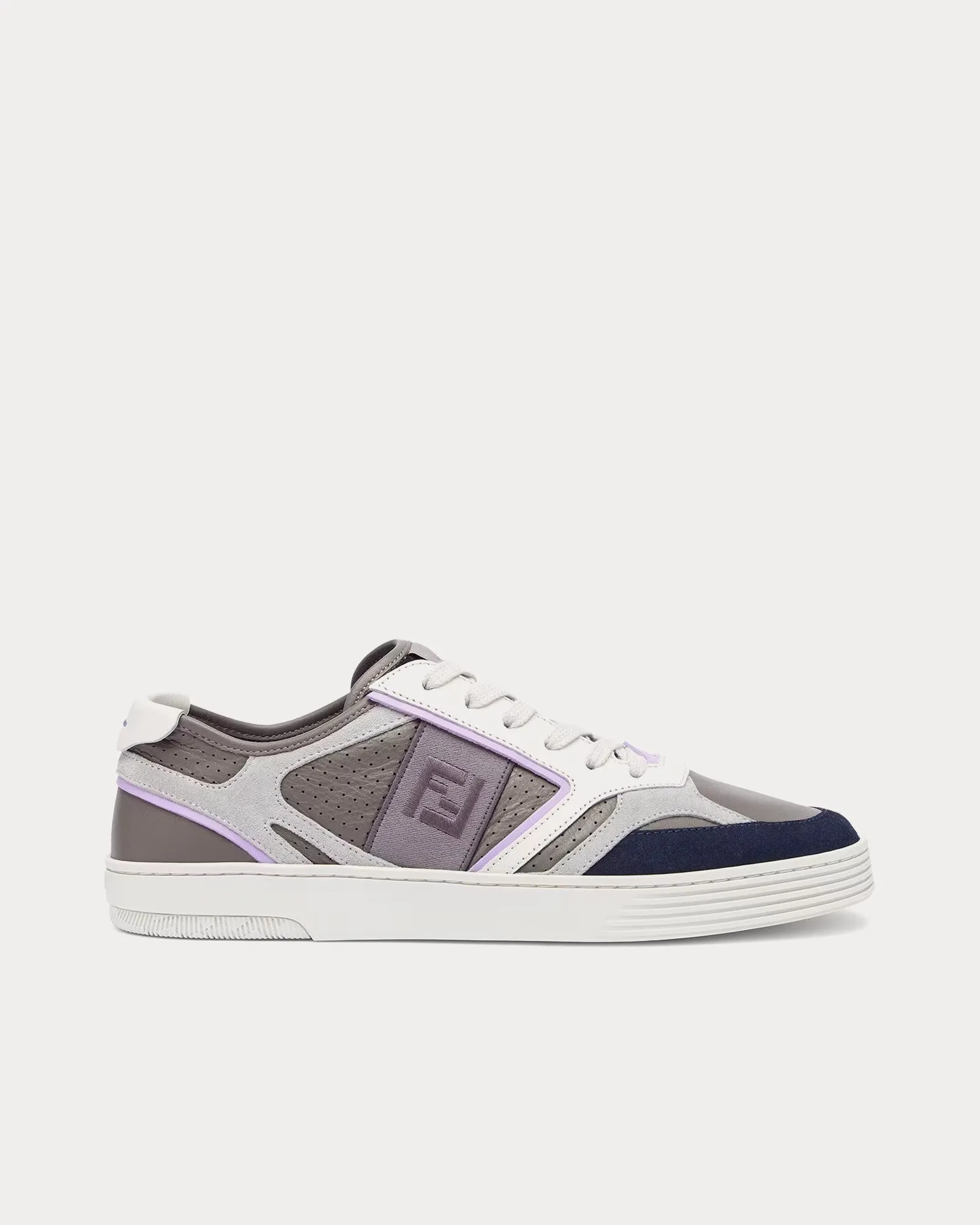 Step Leather Grey Low Top Sneakers