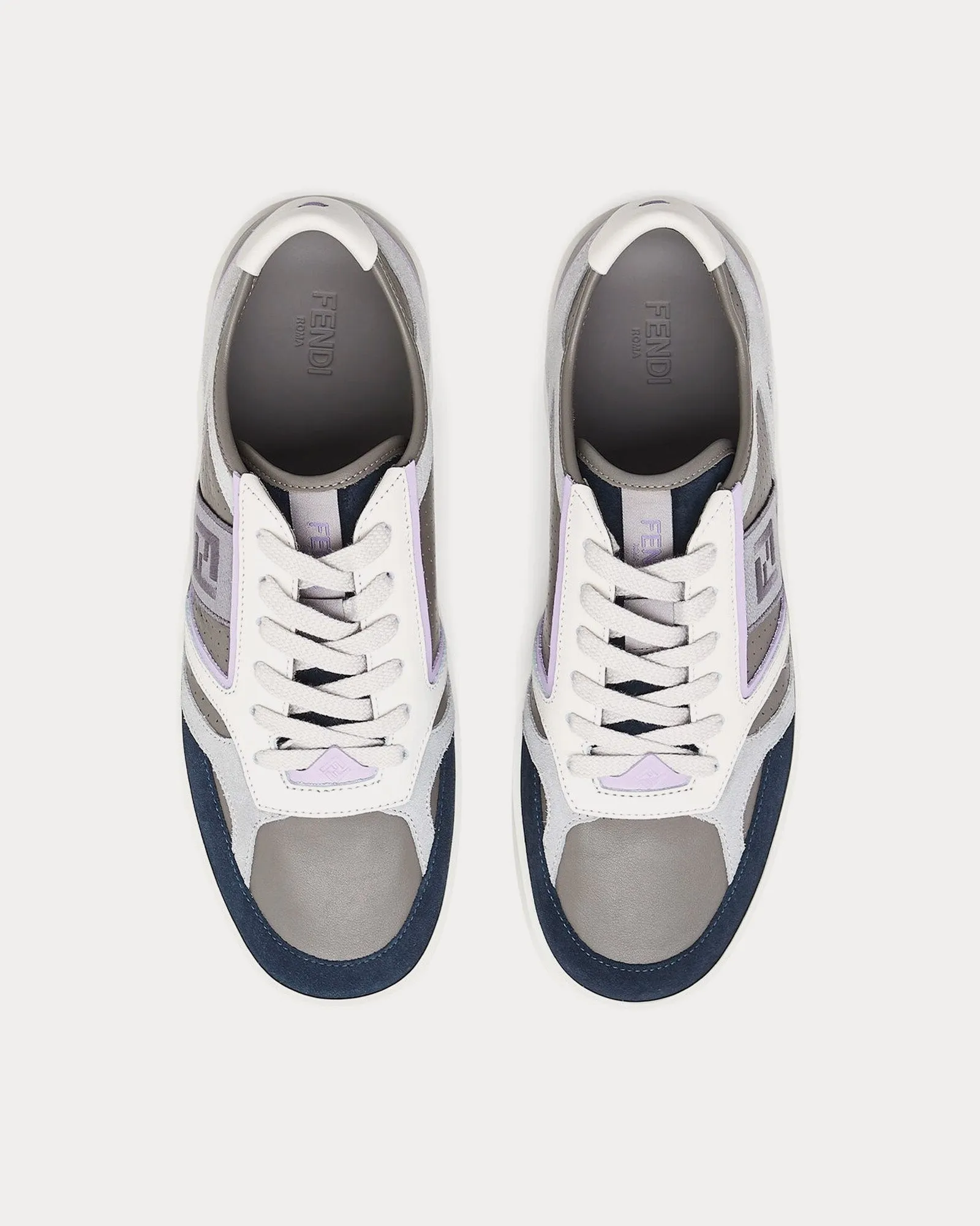 Step Leather Grey Low Top Sneakers