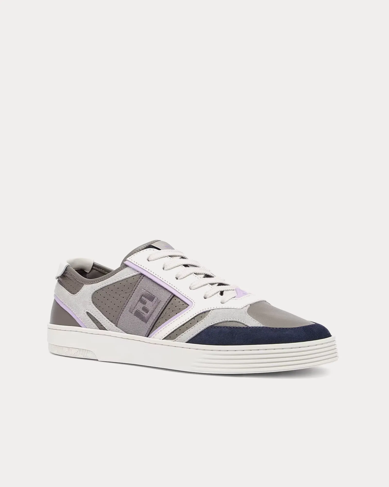 Step Leather Grey Low Top Sneakers