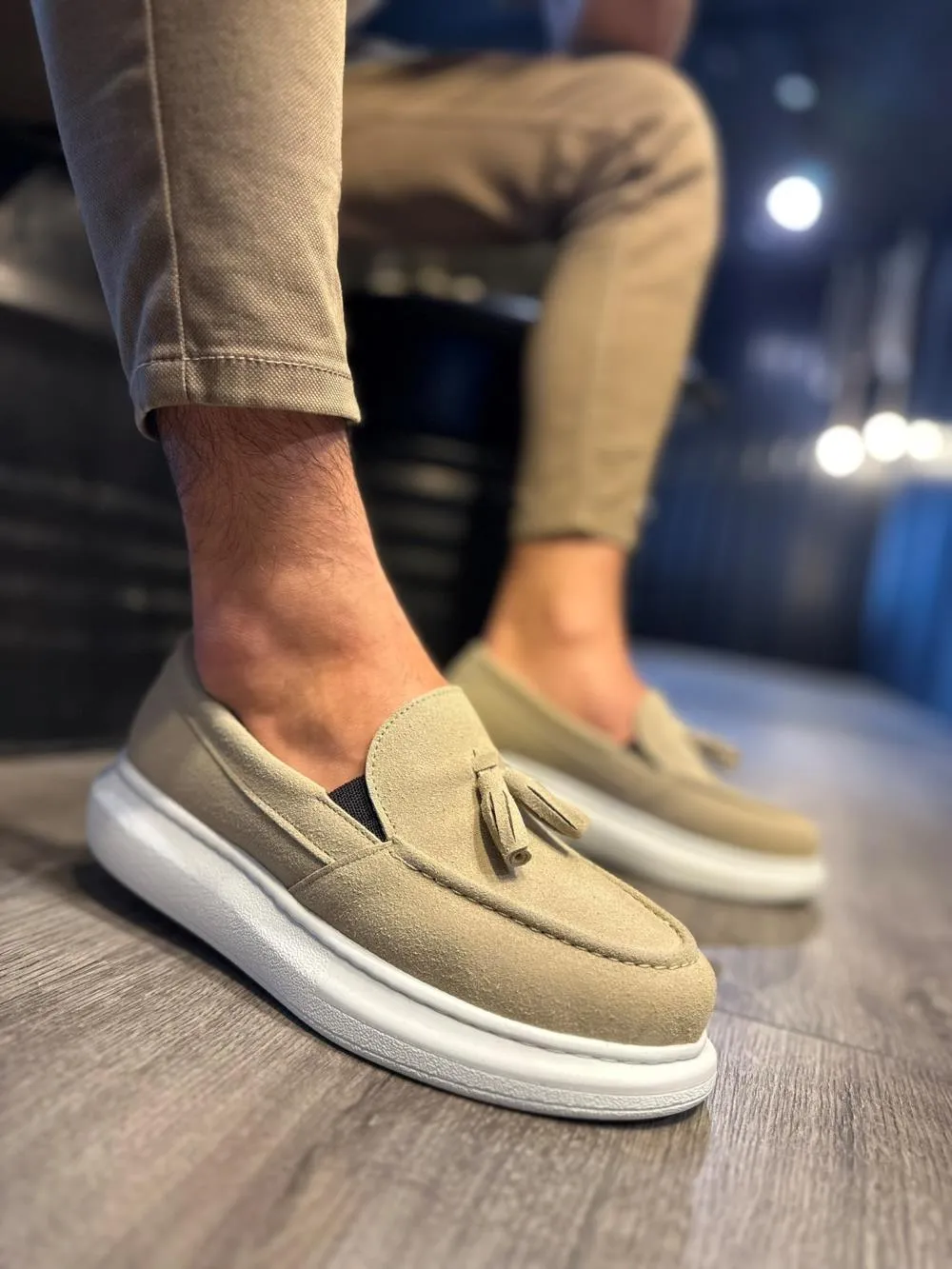 STM Men's Casual Sports Classic Shoes 818 Mink Suede