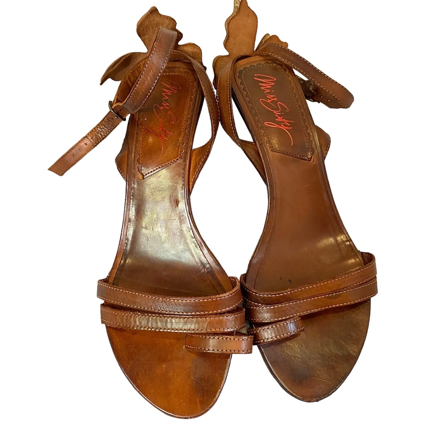 Stunning Vintage Miss Sixty Butterfly Open Toe Kitten Heels (UK 8.5/9)