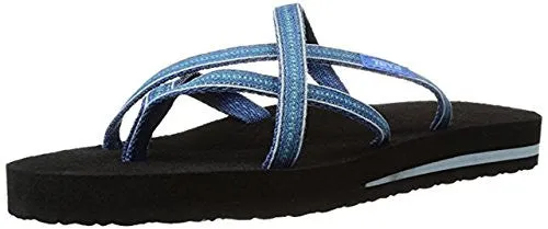 Teva Women's Olowahu Flip-Flop (8 B(M) US / 39 EUR, Pintado Blue)