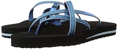 Teva Women's Olowahu Flip-Flop (8 B(M) US / 39 EUR, Pintado Blue)
