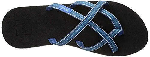 Teva Women's Olowahu Flip-Flop (8 B(M) US / 39 EUR, Pintado Blue)