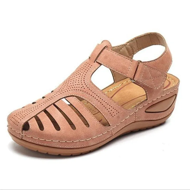 Vanessa™ | Vintage Orthopedic PU Leather Sandals