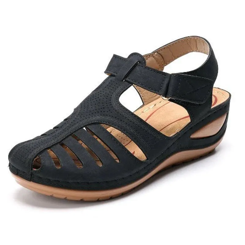 Vanessa™ | Vintage Orthopedic PU Leather Sandals