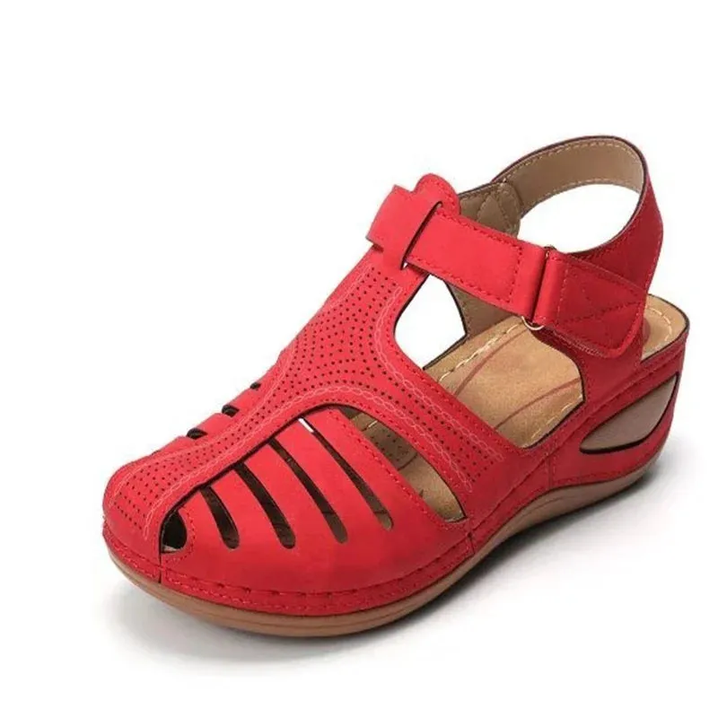 Vanessa™ | Vintage Orthopedic PU Leather Sandals