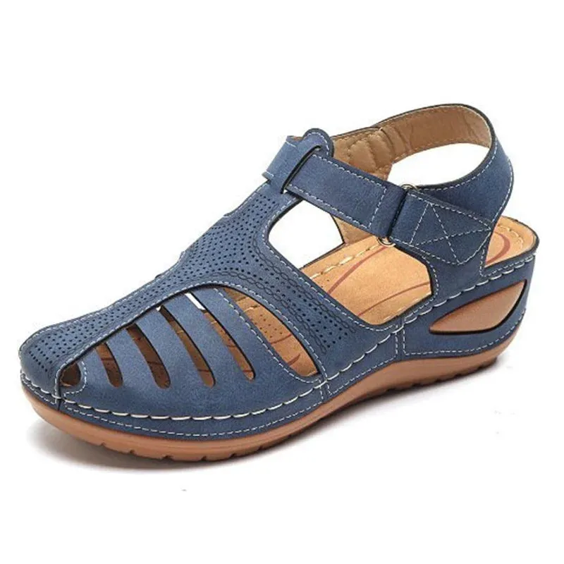 Vanessa™ | Vintage Orthopedic PU Leather Sandals