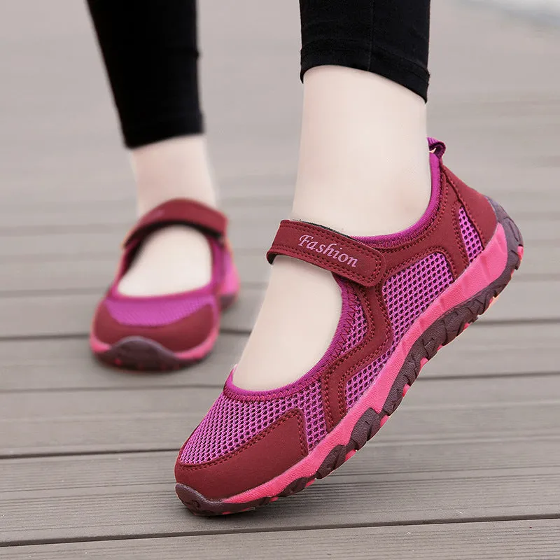 Women's Breathable Summer Walking Shoes – Soft Bottom & Non-Slip