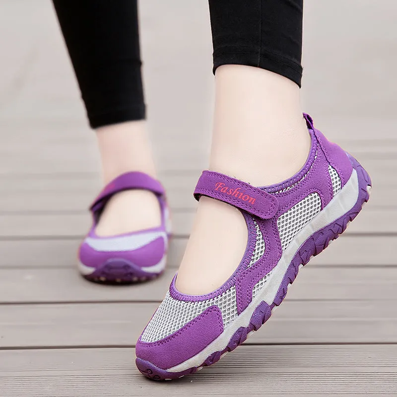 Women's Breathable Summer Walking Shoes – Soft Bottom & Non-Slip