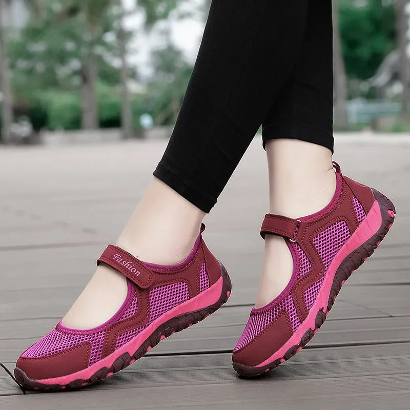 Women's Breathable Summer Walking Shoes – Soft Bottom & Non-Slip