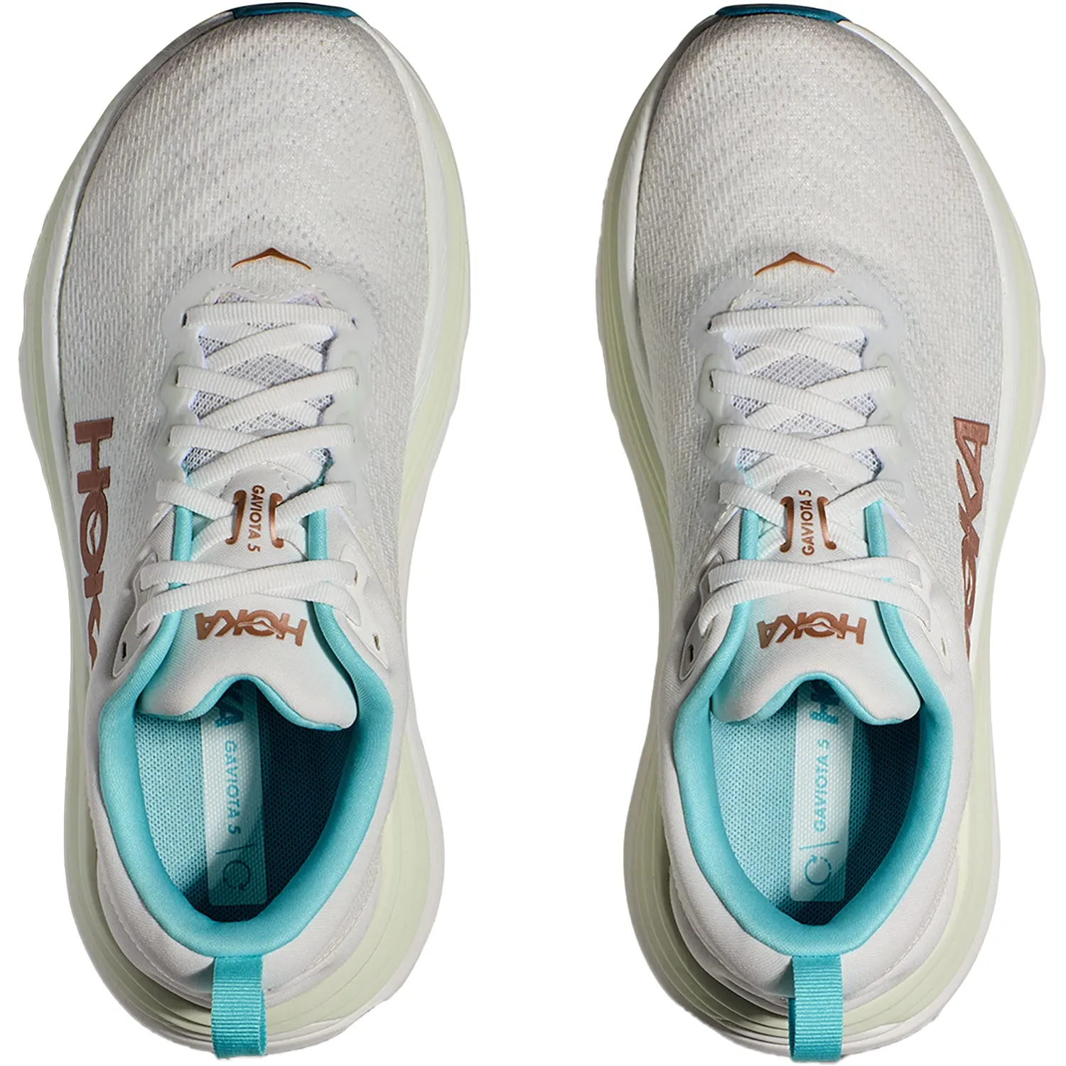 Women's Hoka Gaviota 5 Frost/Rose Gold Mesh