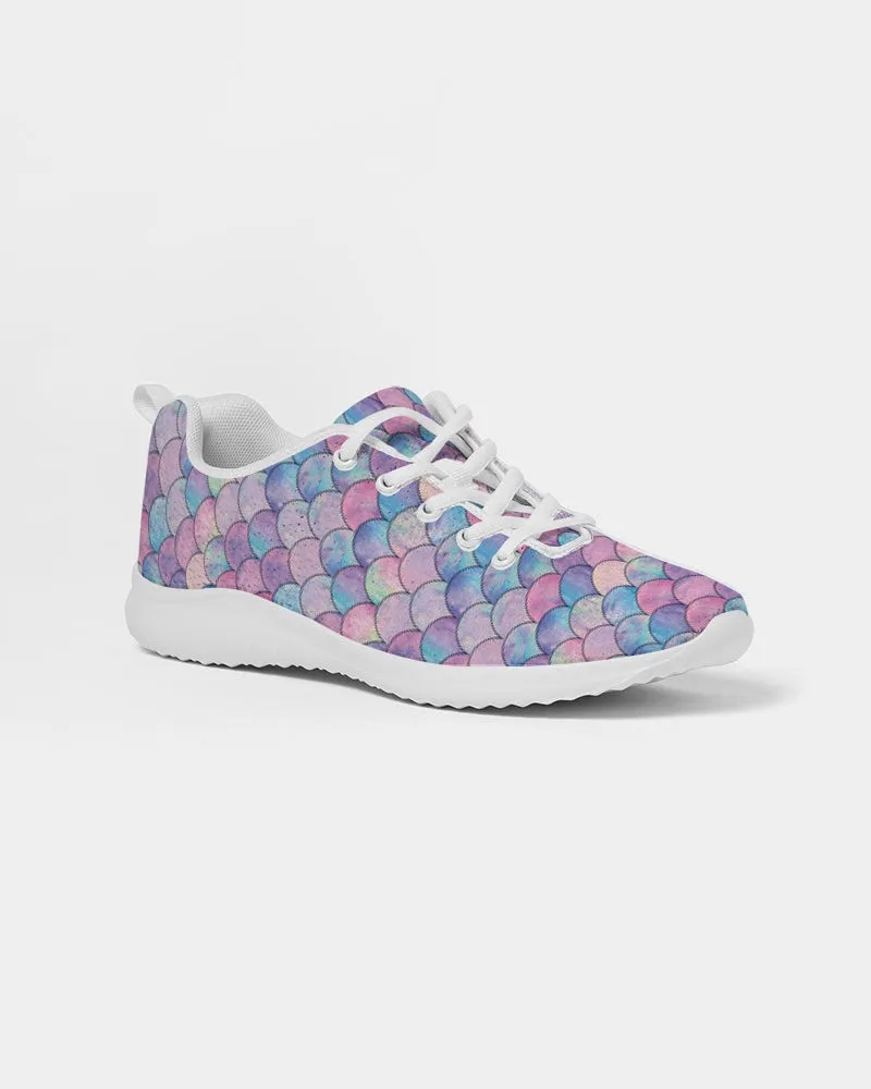 Women’s Pastel Mermaid Athletic Gym Shoes Walking Sneakers