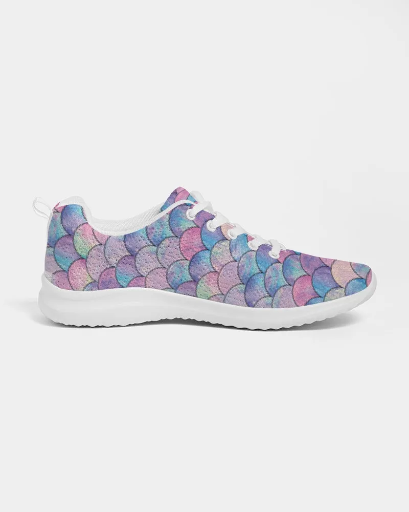 Women’s Pastel Mermaid Athletic Gym Shoes Walking Sneakers