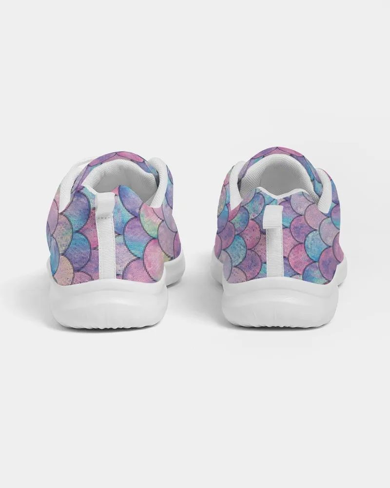 Women’s Pastel Mermaid Athletic Gym Shoes Walking Sneakers