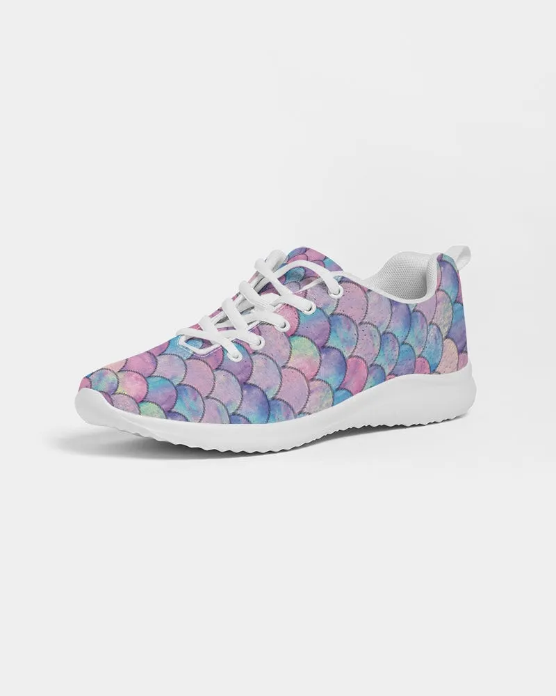Women’s Pastel Mermaid Athletic Gym Shoes Walking Sneakers