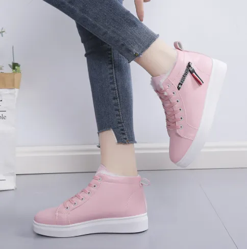Women's Plush Casual Walking Boots