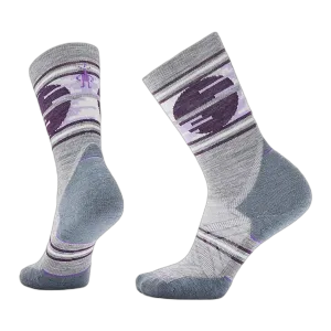 Women's Trail Run Sunset Trail Crew Socks Targeted Cushion