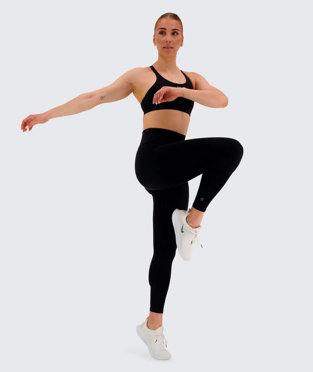 W's High-waist Training Tights - Bluesign®-certified production, Polyamide & Elastane