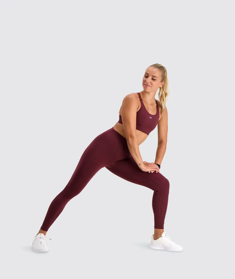 W's High-waist Training Tights - Bluesign®-certified production, Polyamide & Elastane