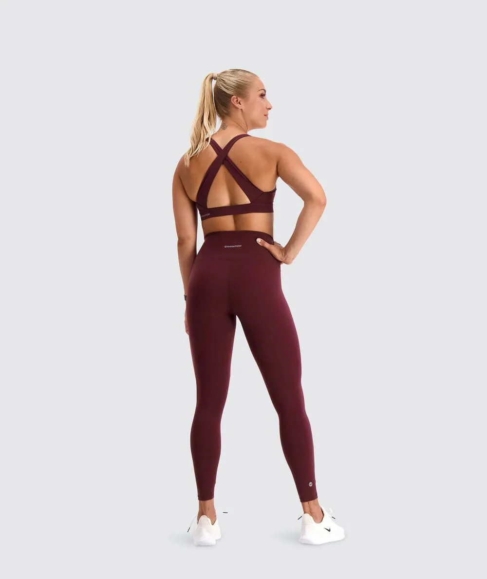 W's High-waist Training Tights - Bluesign®-certified production, Polyamide & Elastane