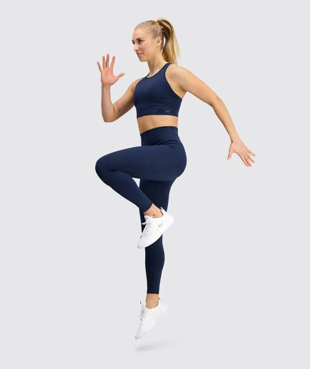 W's High-waist Training Tights - Bluesign®-certified production, Polyamide & Elastane