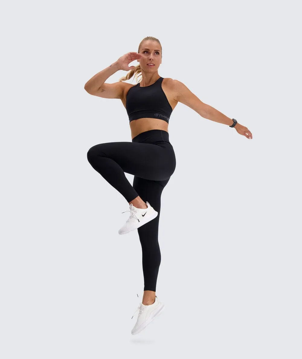 W's High-waist Training Tights - Bluesign®-certified production, Polyamide & Elastane